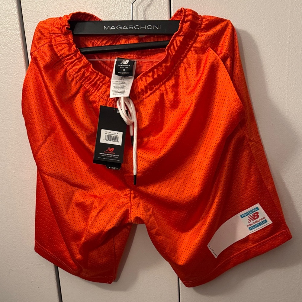 New Balance Bright Orange Sports Shorts